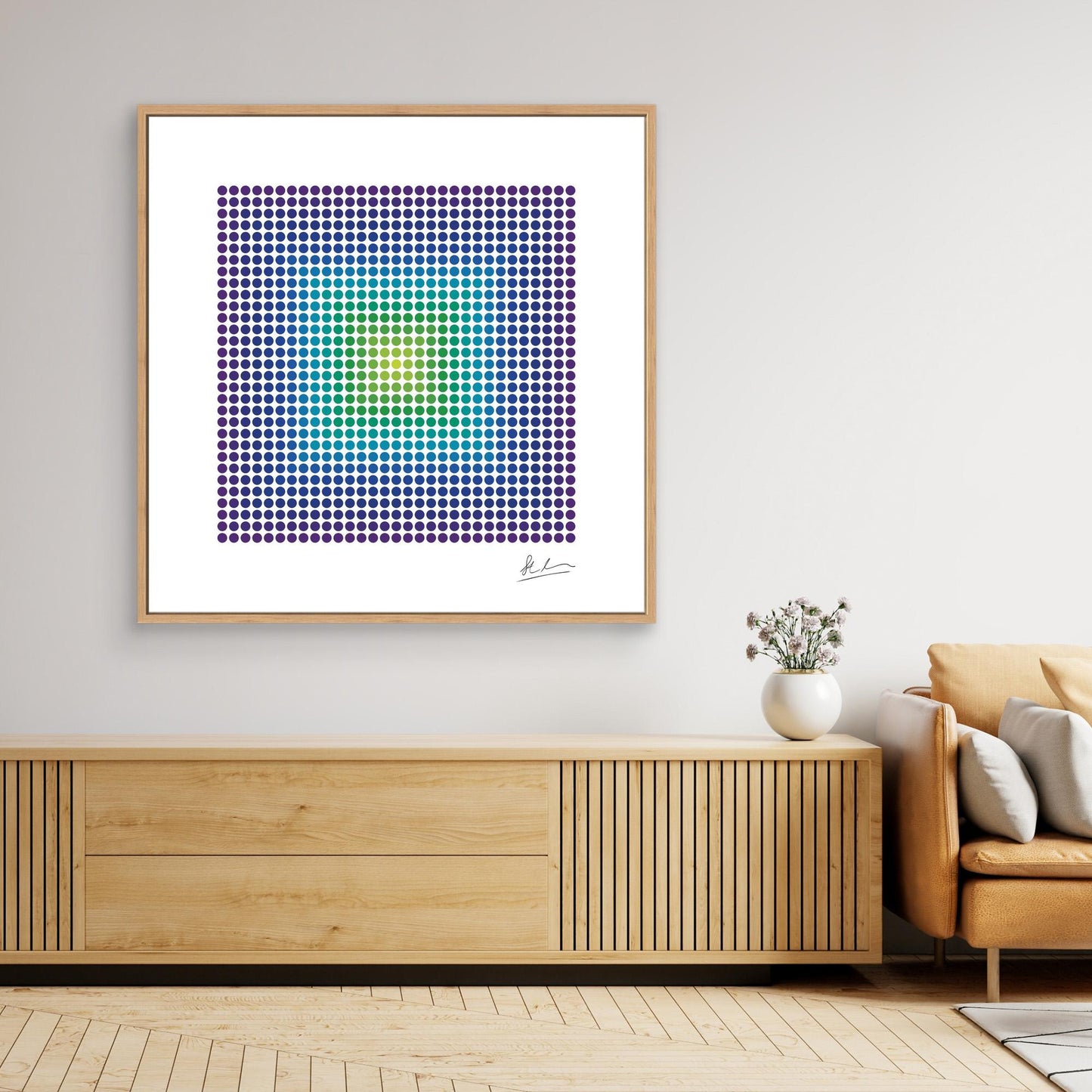 Blast of Green, Blue and Purple