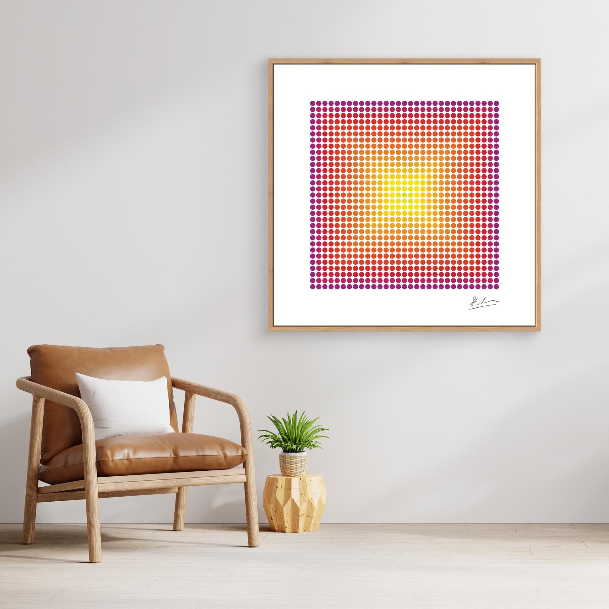 Blast of Yellow, Red and Purple