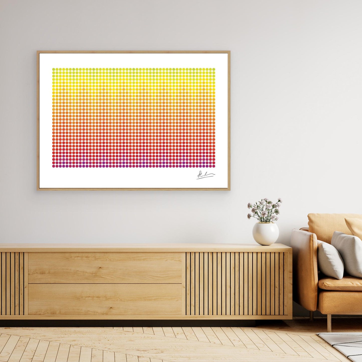 Wave of Purple, Red and Yellow