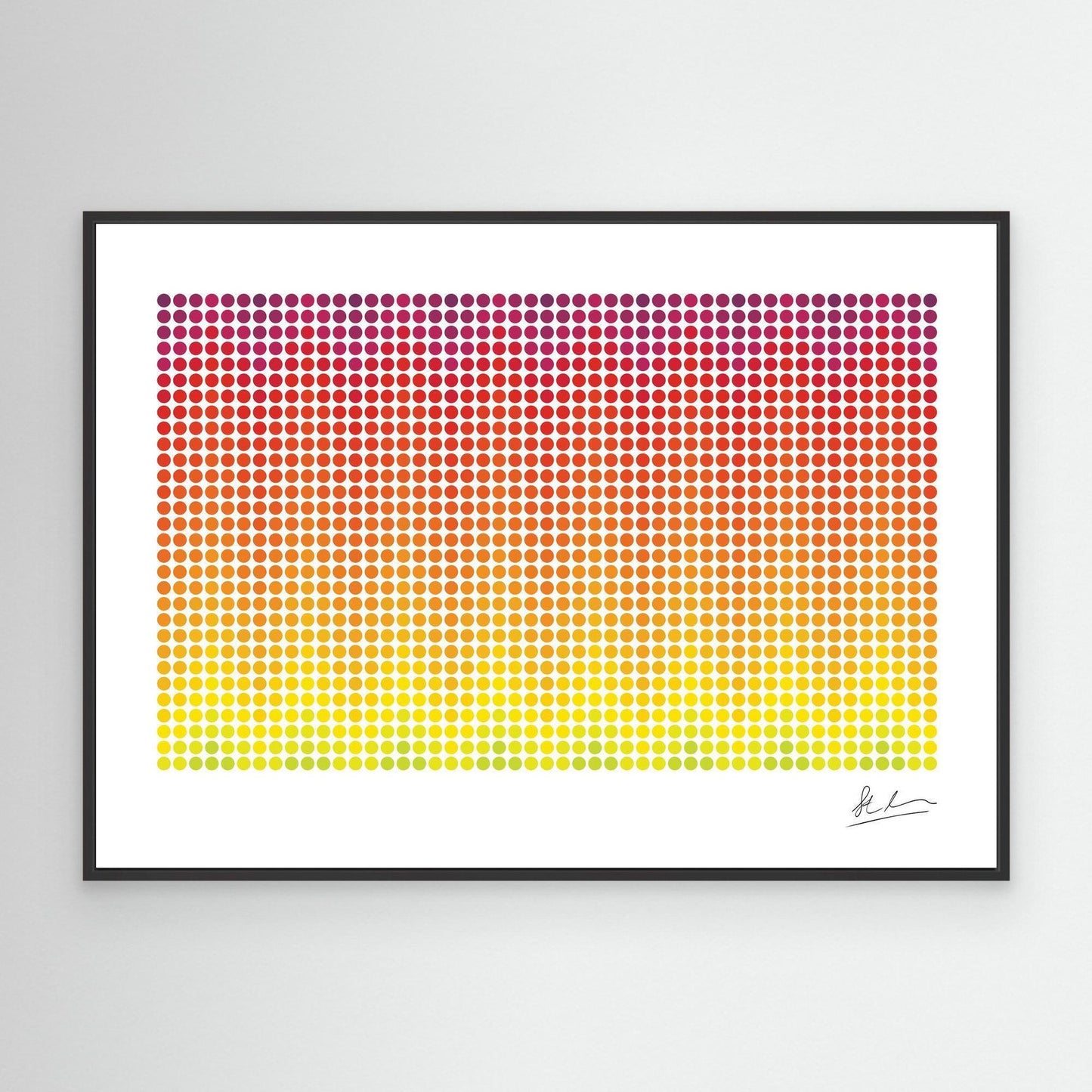 Wave of Yellow, Red and Purple