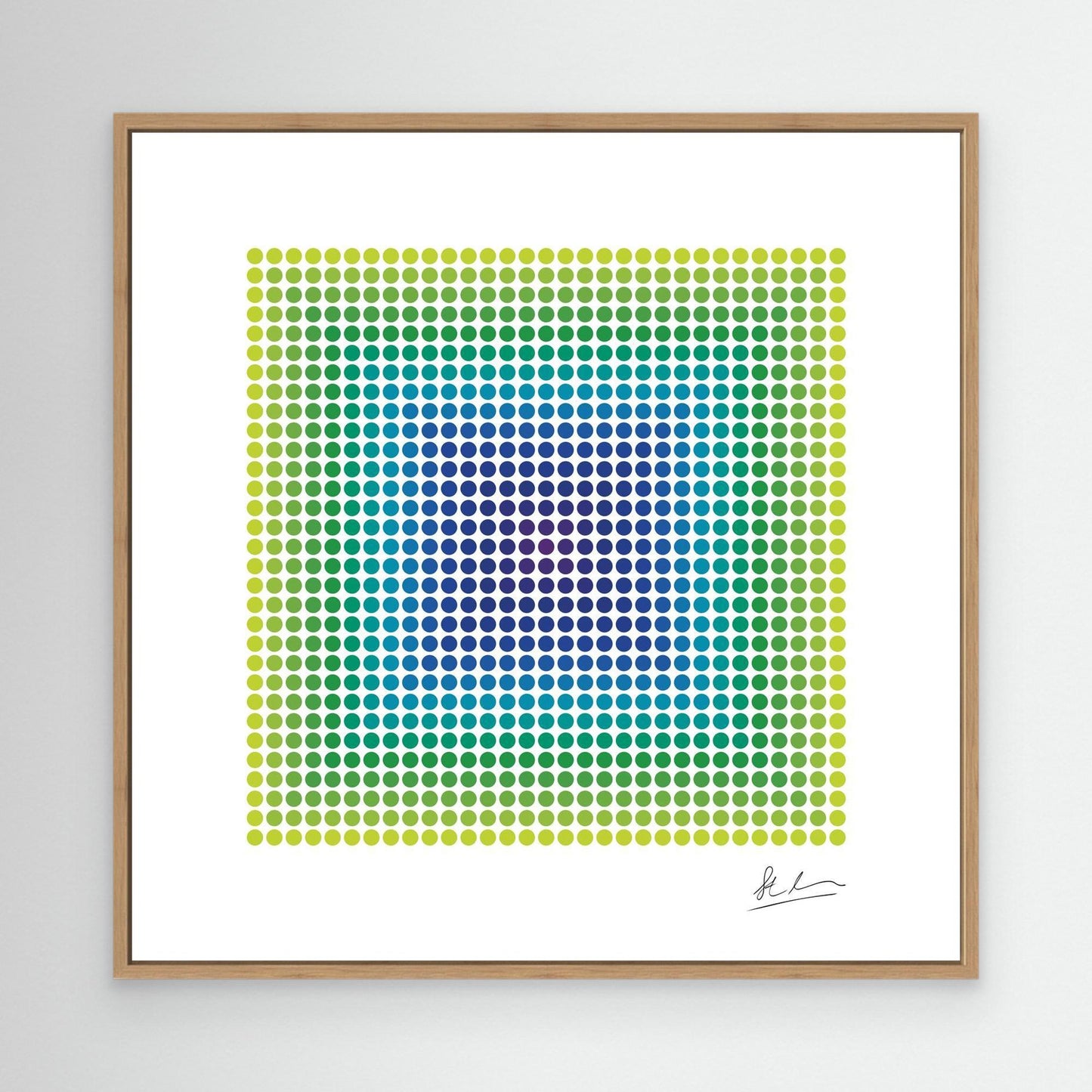 Blast of Purple, Blue and Green