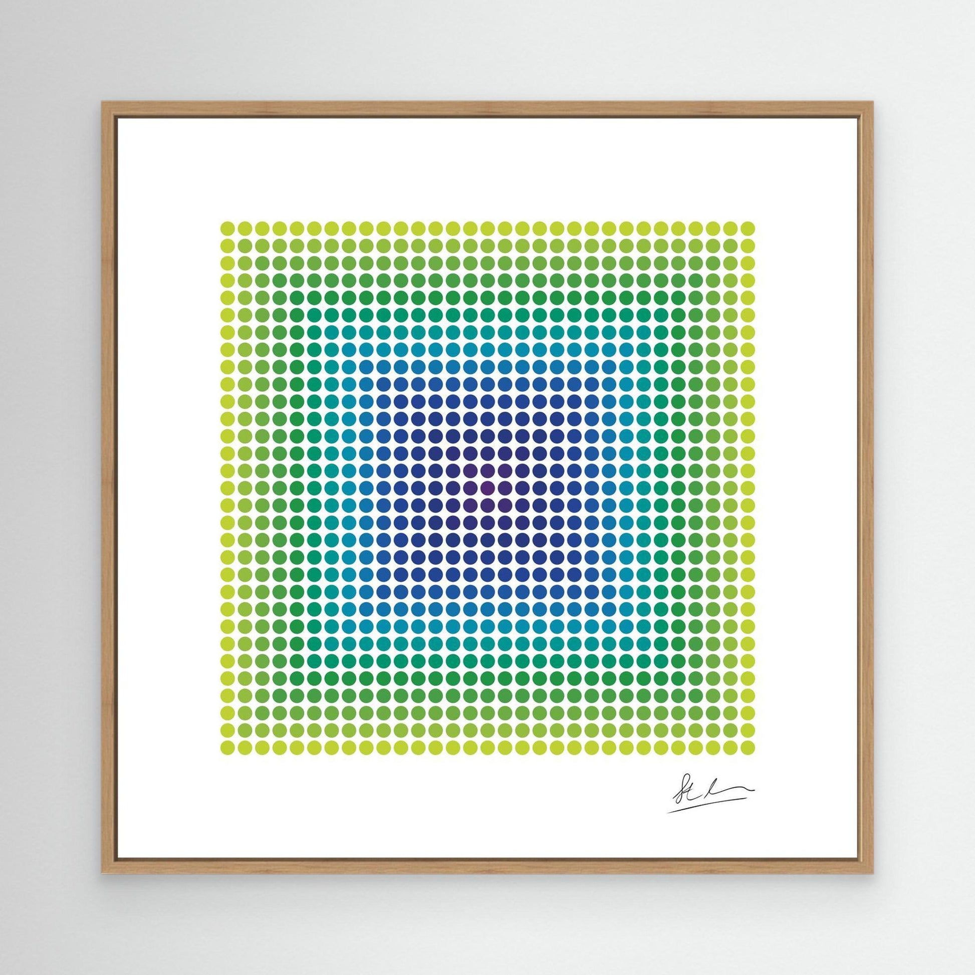 Blast of Purple, Blue and Green