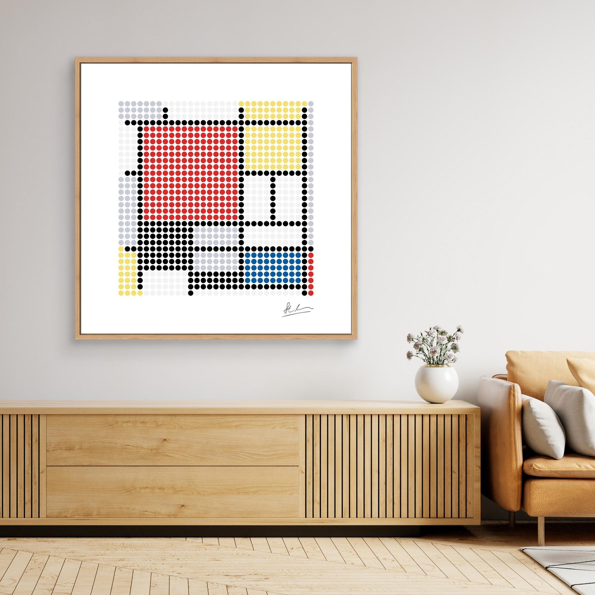 Mondrian: Composition with Large Red Plane, Yellow, Black, Grey and Blue