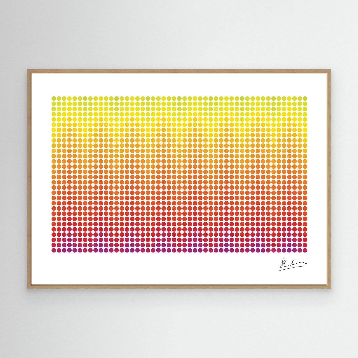 Wave of Purple, Red and Yellow