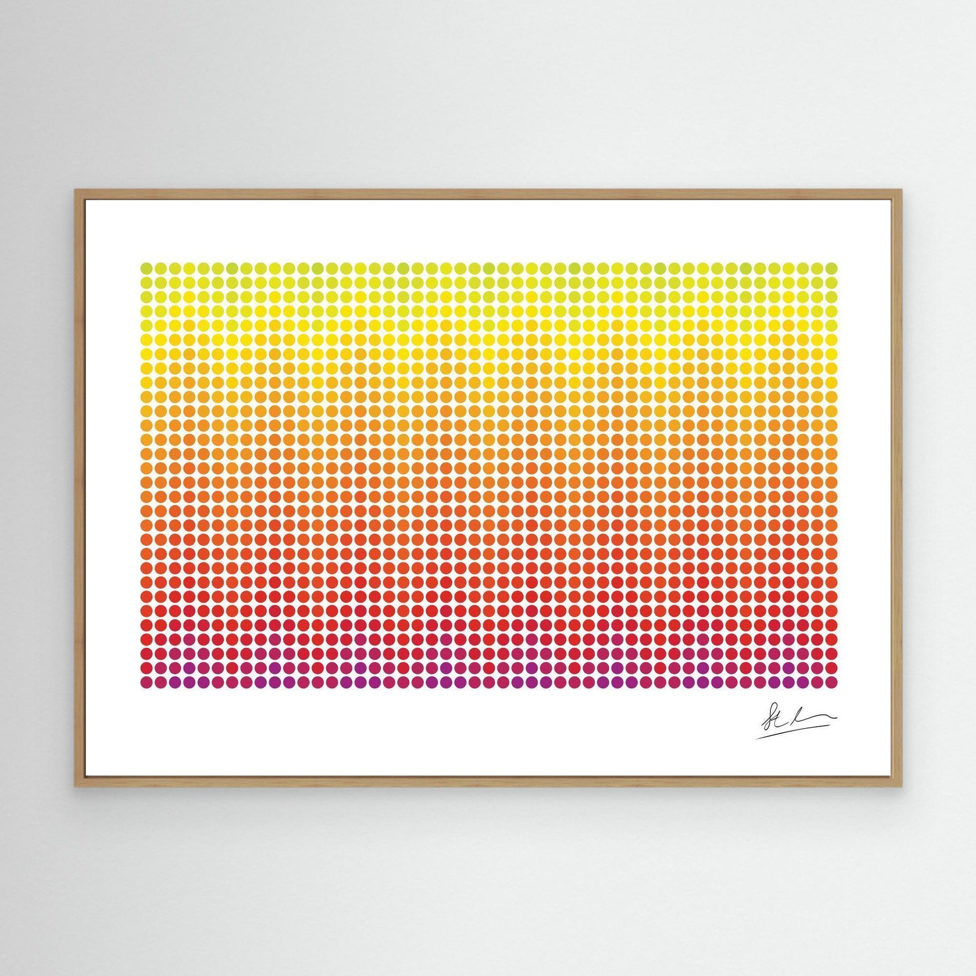 Wave of Purple, Red and Yellow