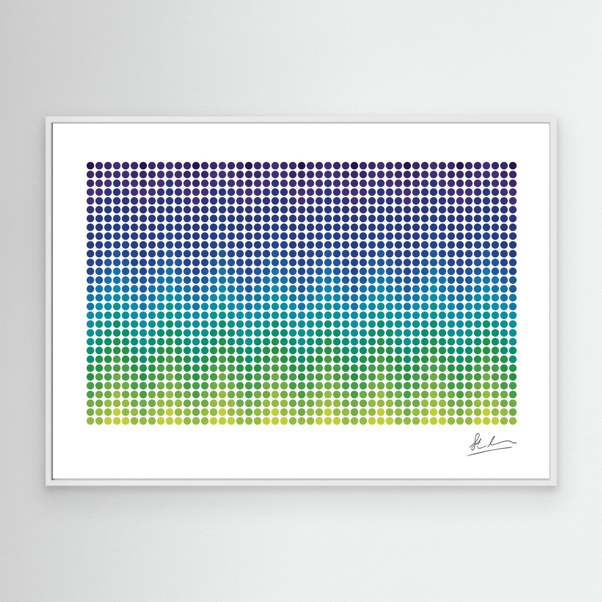 Wave of Green, Blue and Purple