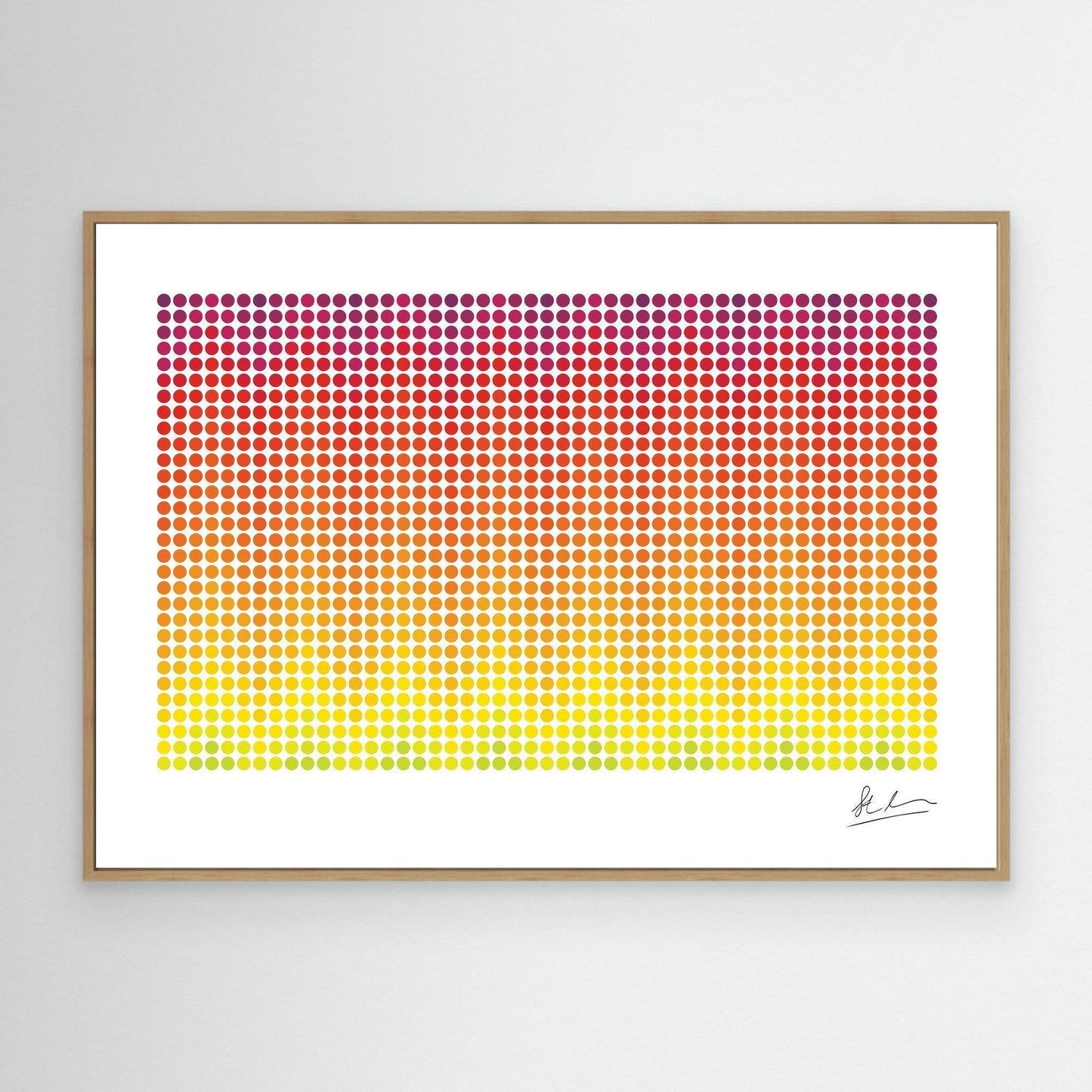 Wave of Yellow, Red and Purple