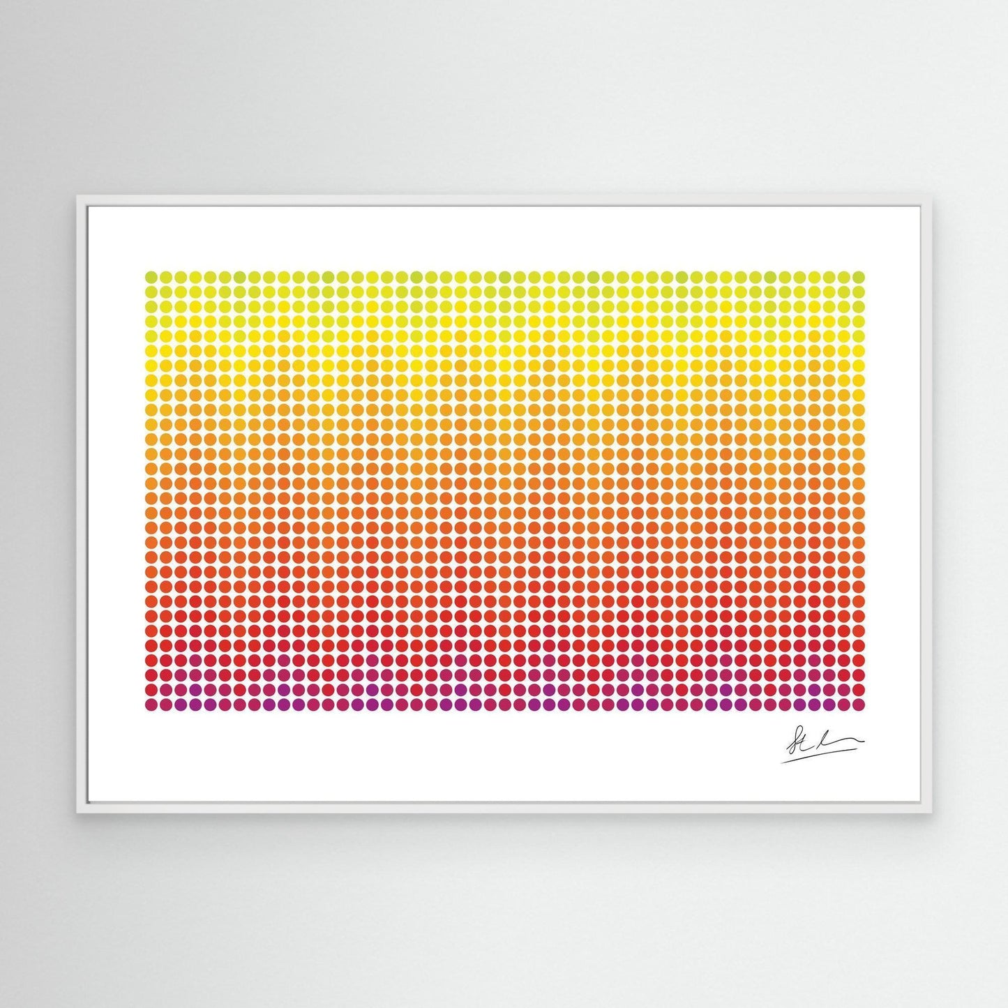 Wave of Purple, Red and Yellow