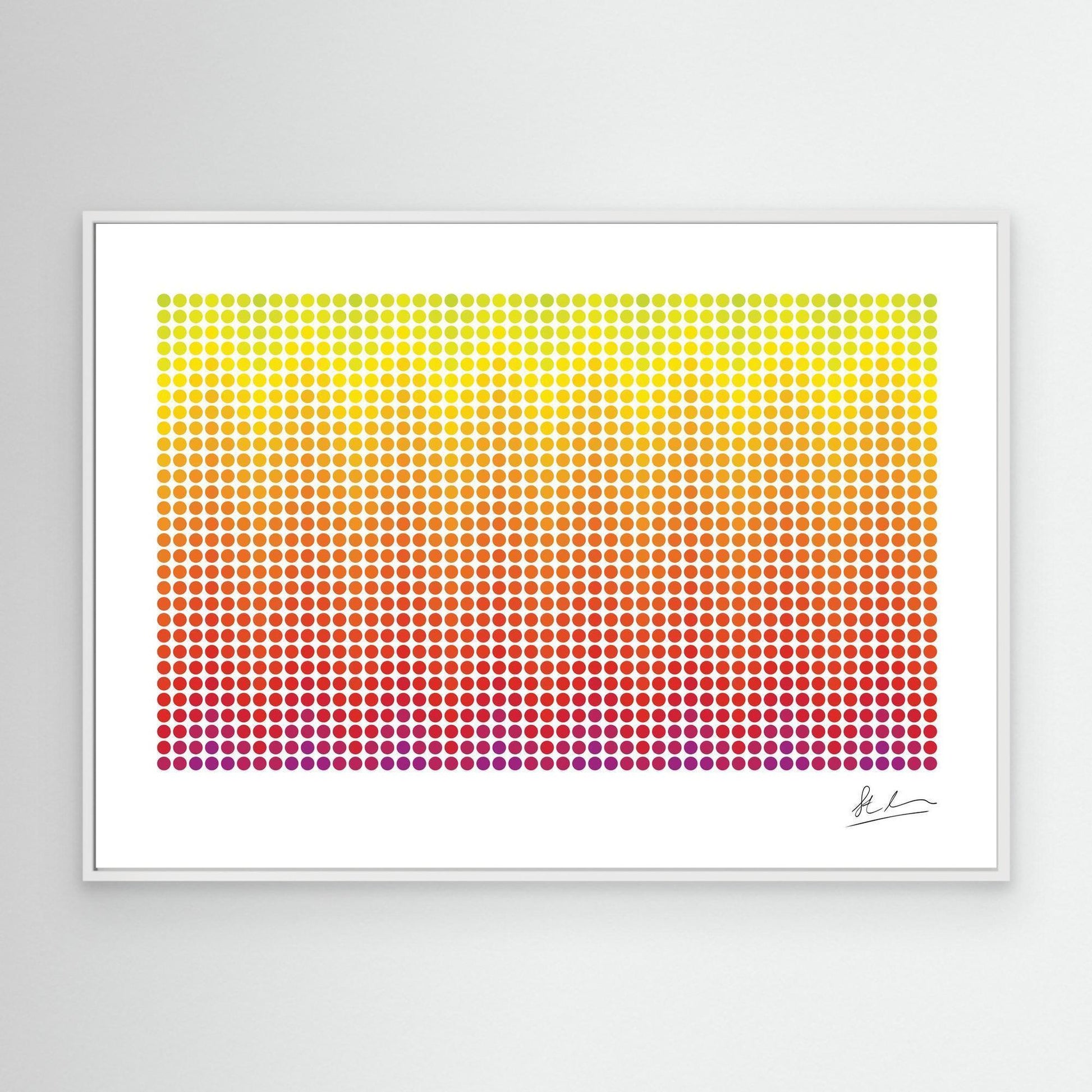 Wave of Purple, Red and Yellow