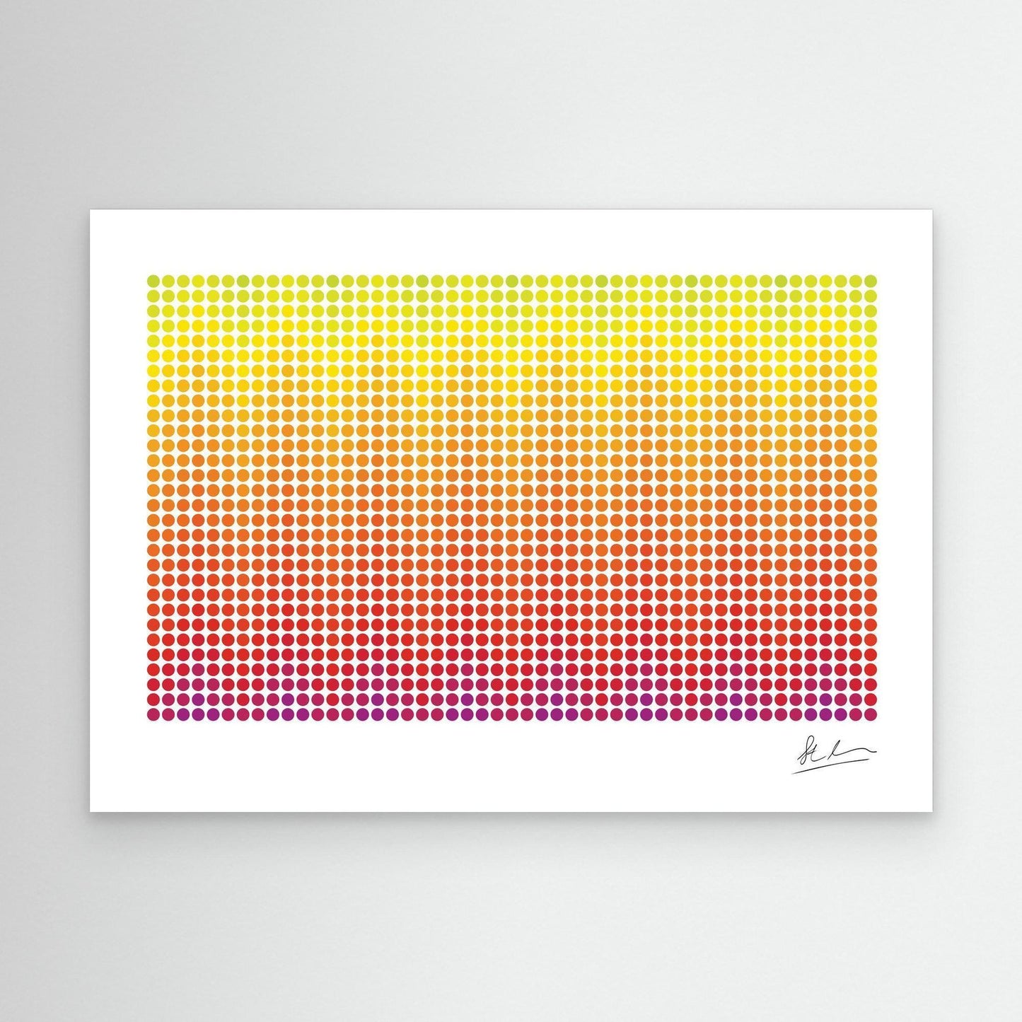 Wave of Purple, Red and Yellow