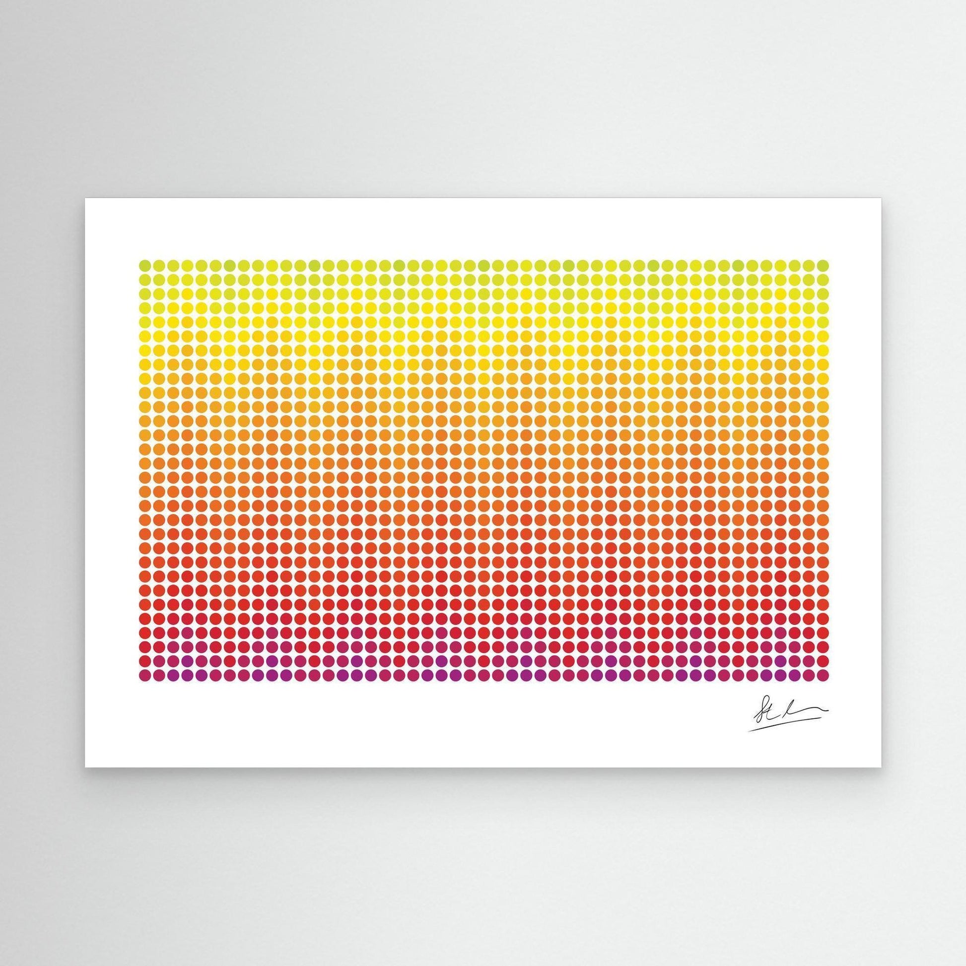 Wave of Purple, Red and Yellow