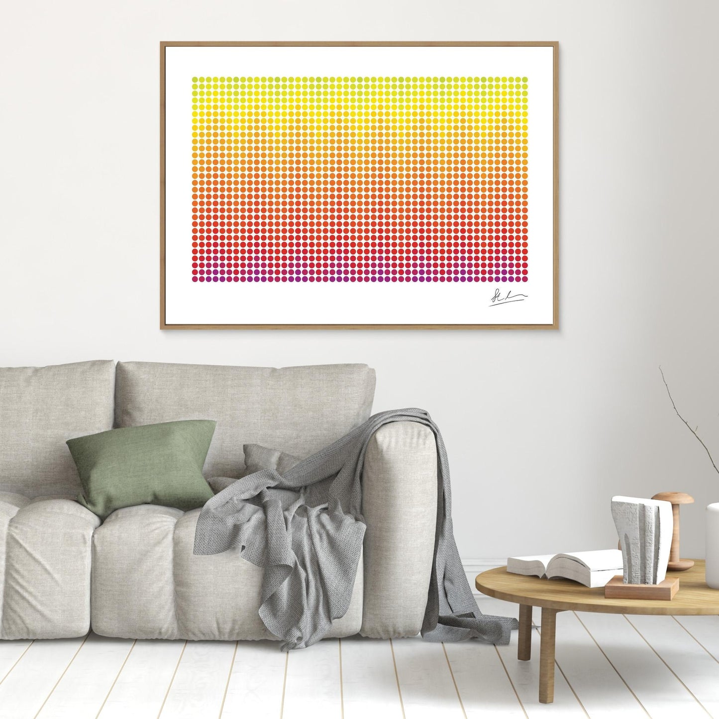 Wave of Purple, Red and Yellow