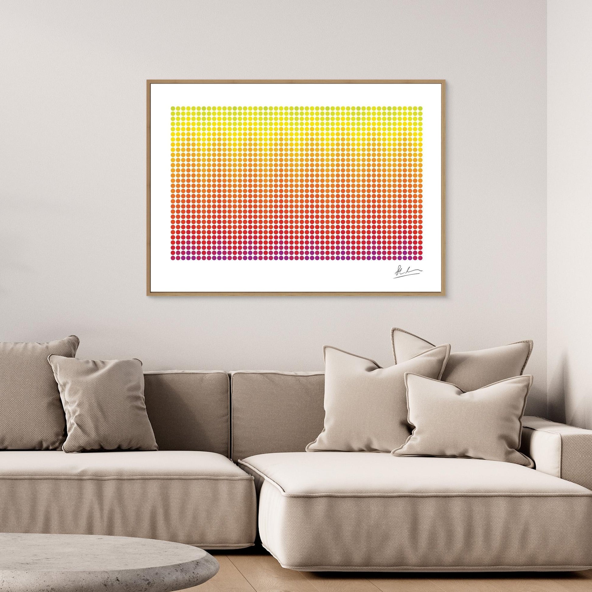 Wave of Purple, Red and Yellow