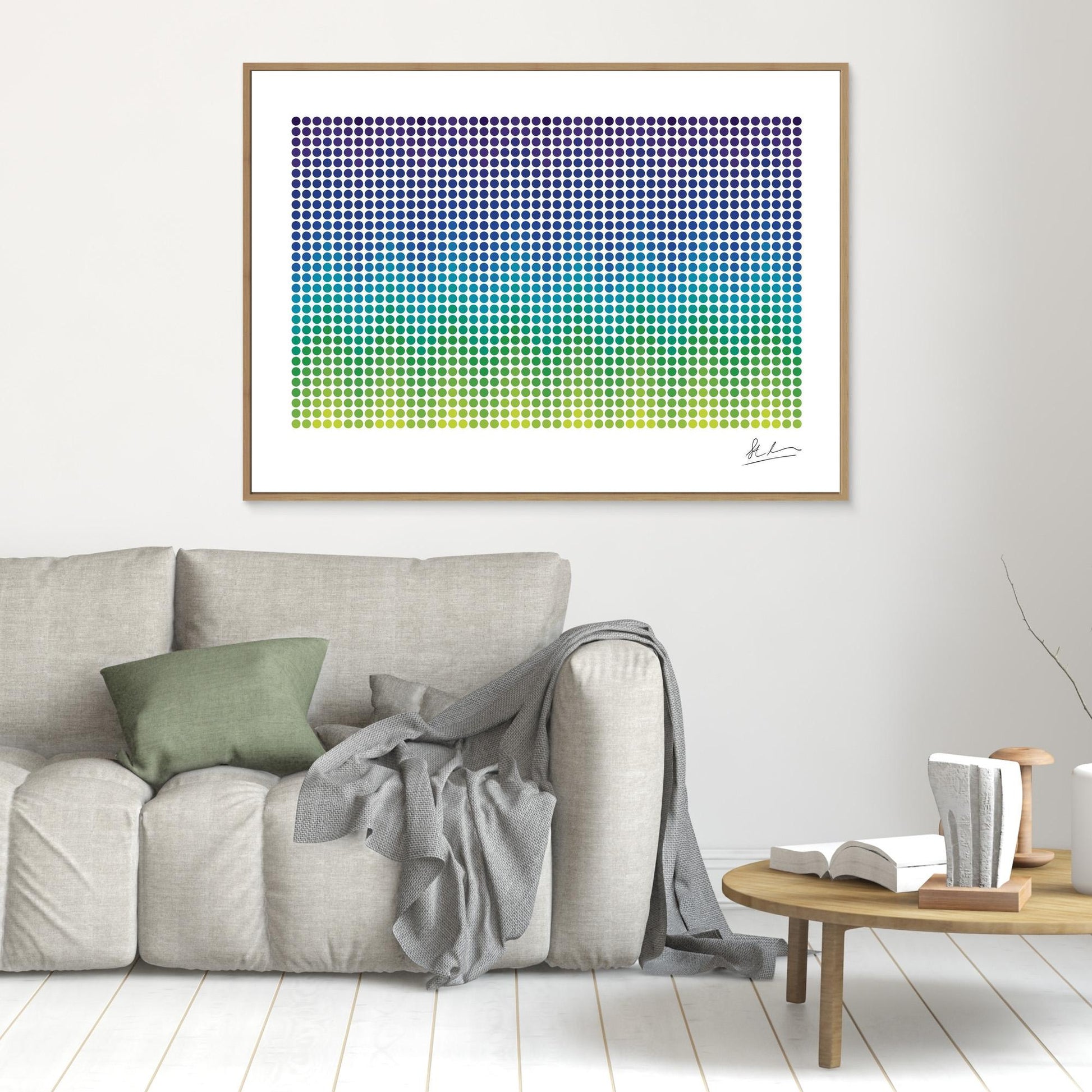 Wave of Green, Blue and Purple