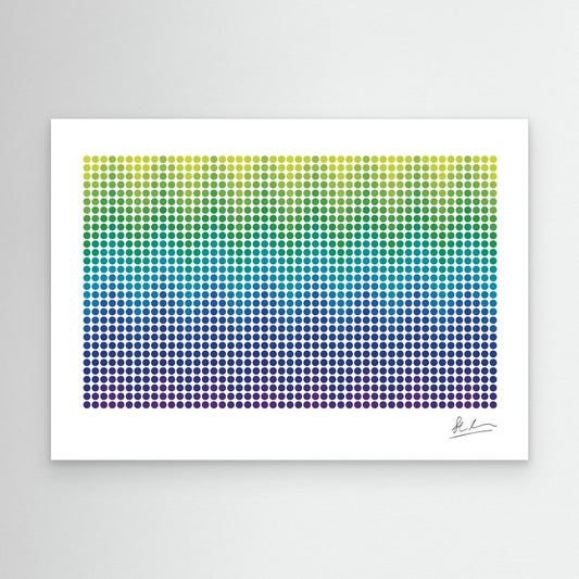 Wave of Purple, Blue and Green