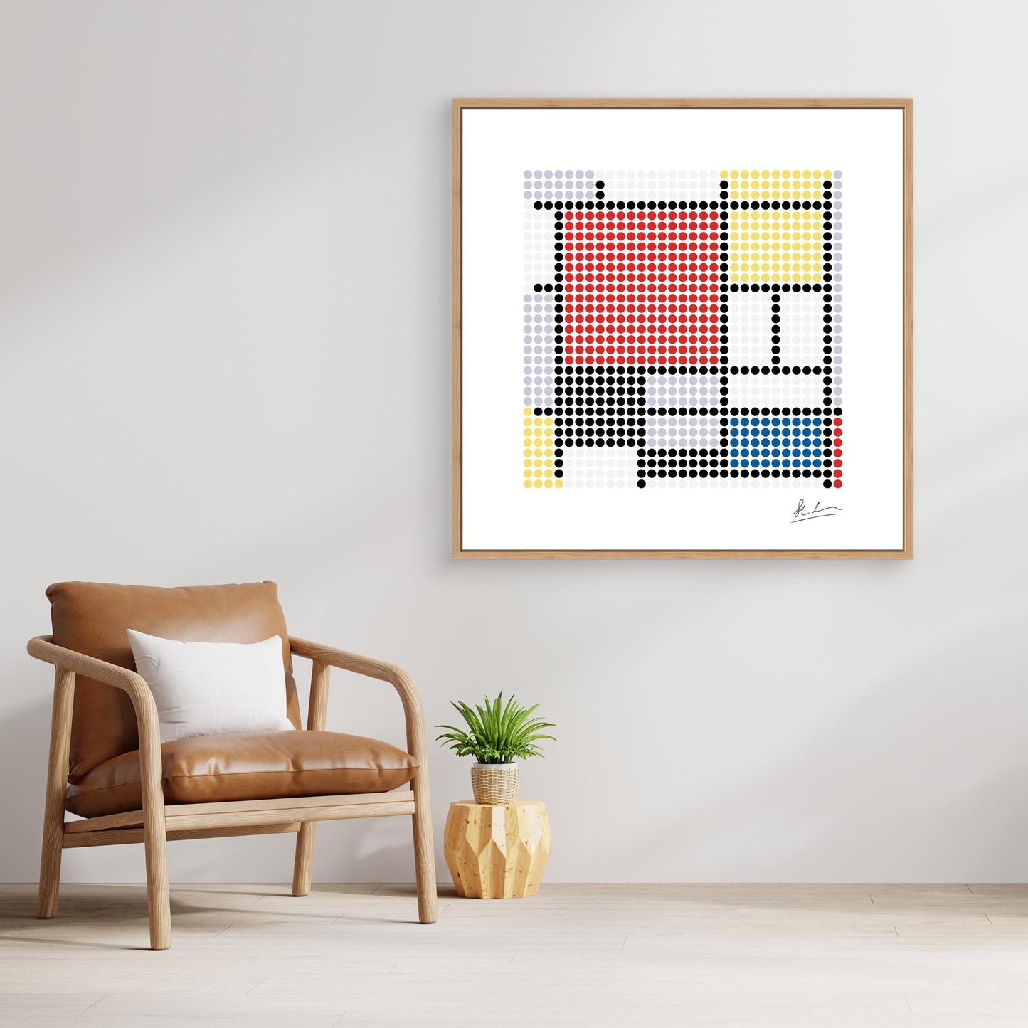 Mondrian: Composition with Large Red Plane, Yellow, Black, Grey and Blue