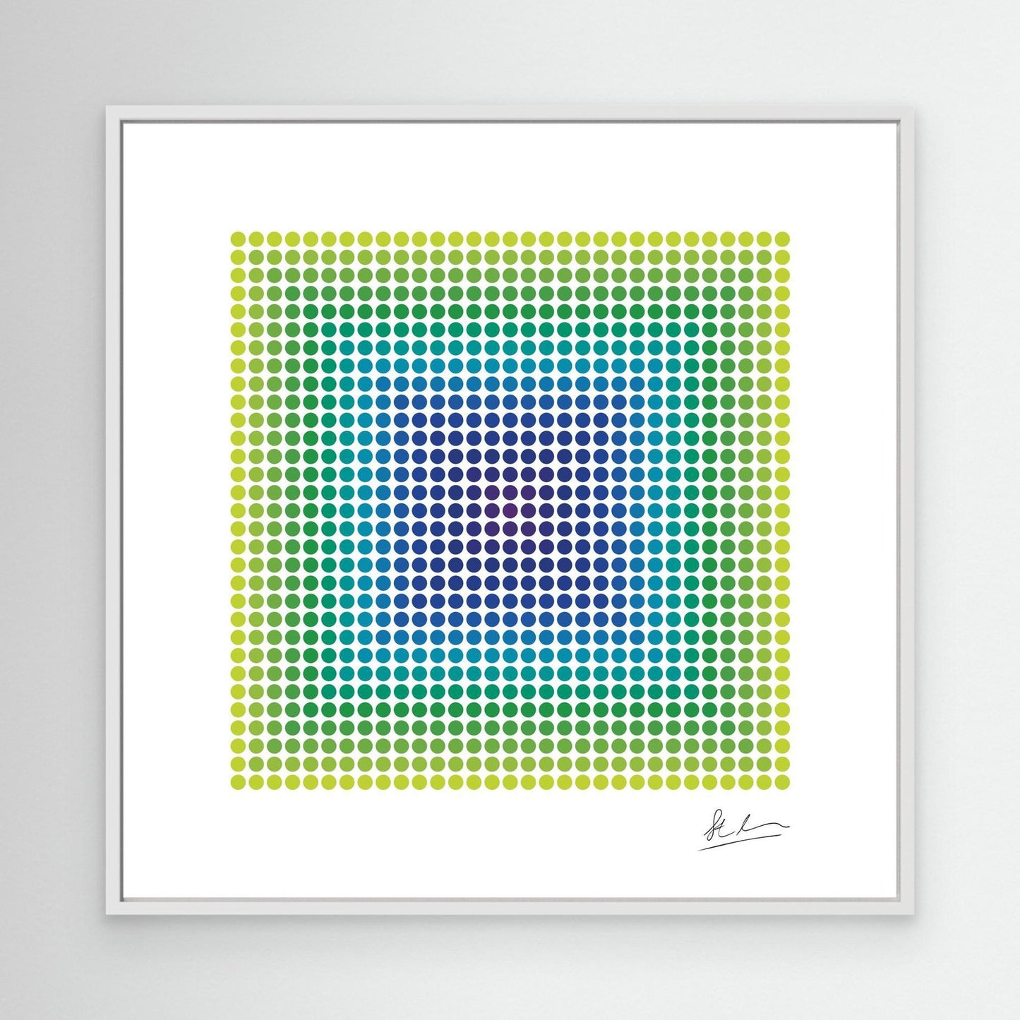 Blast of Purple, Blue and Green