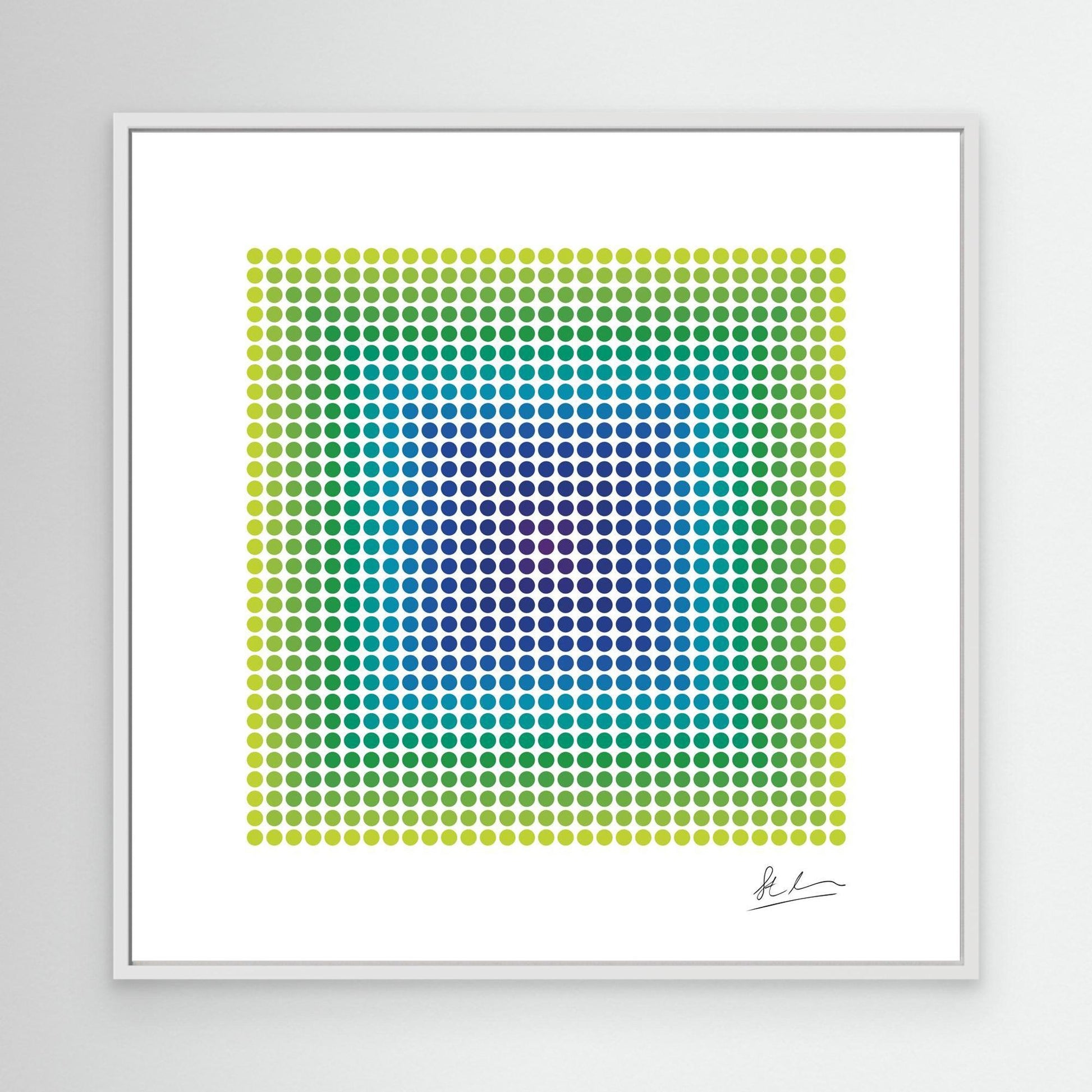 Blast of Purple, Blue and Green