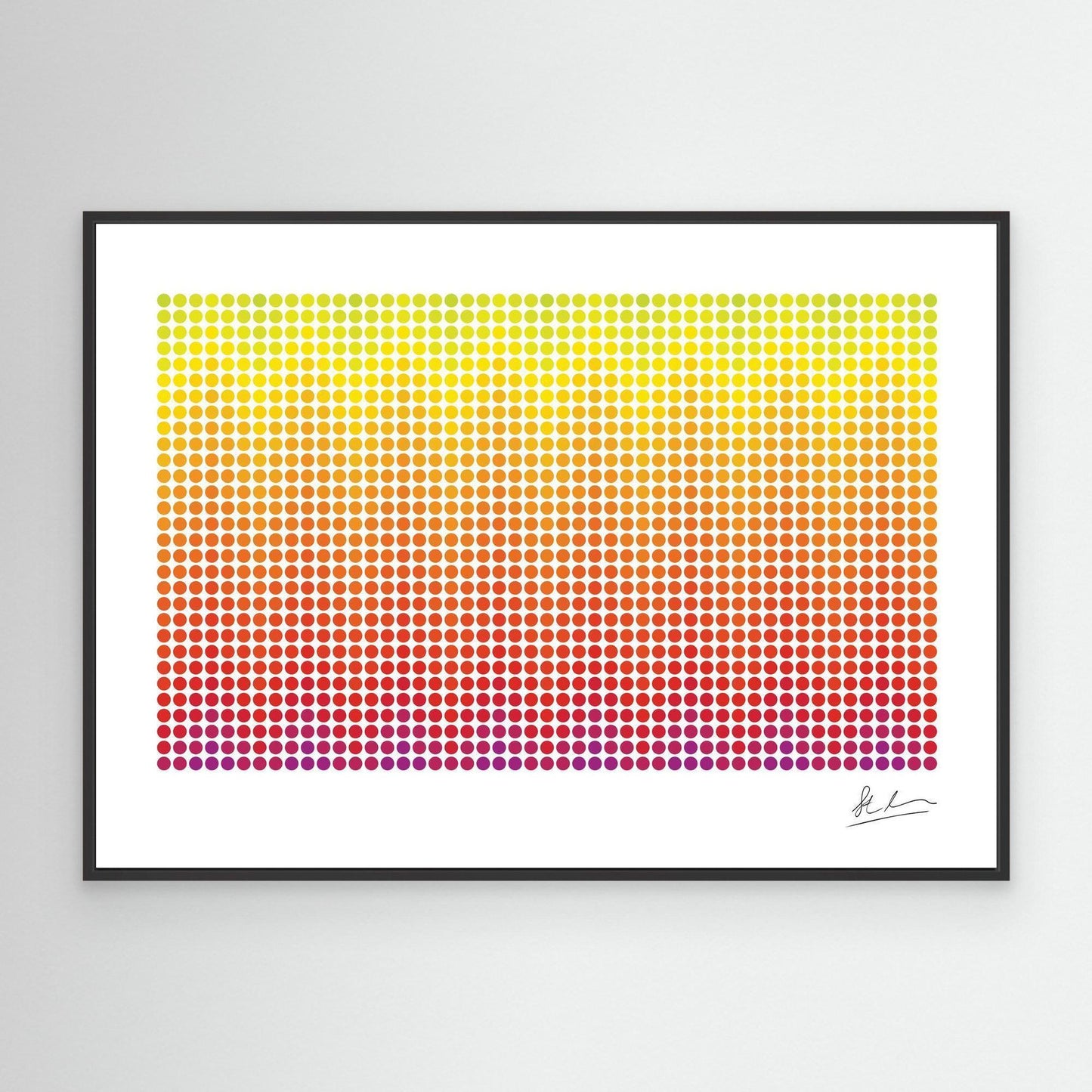 Wave of Purple, Red and Yellow