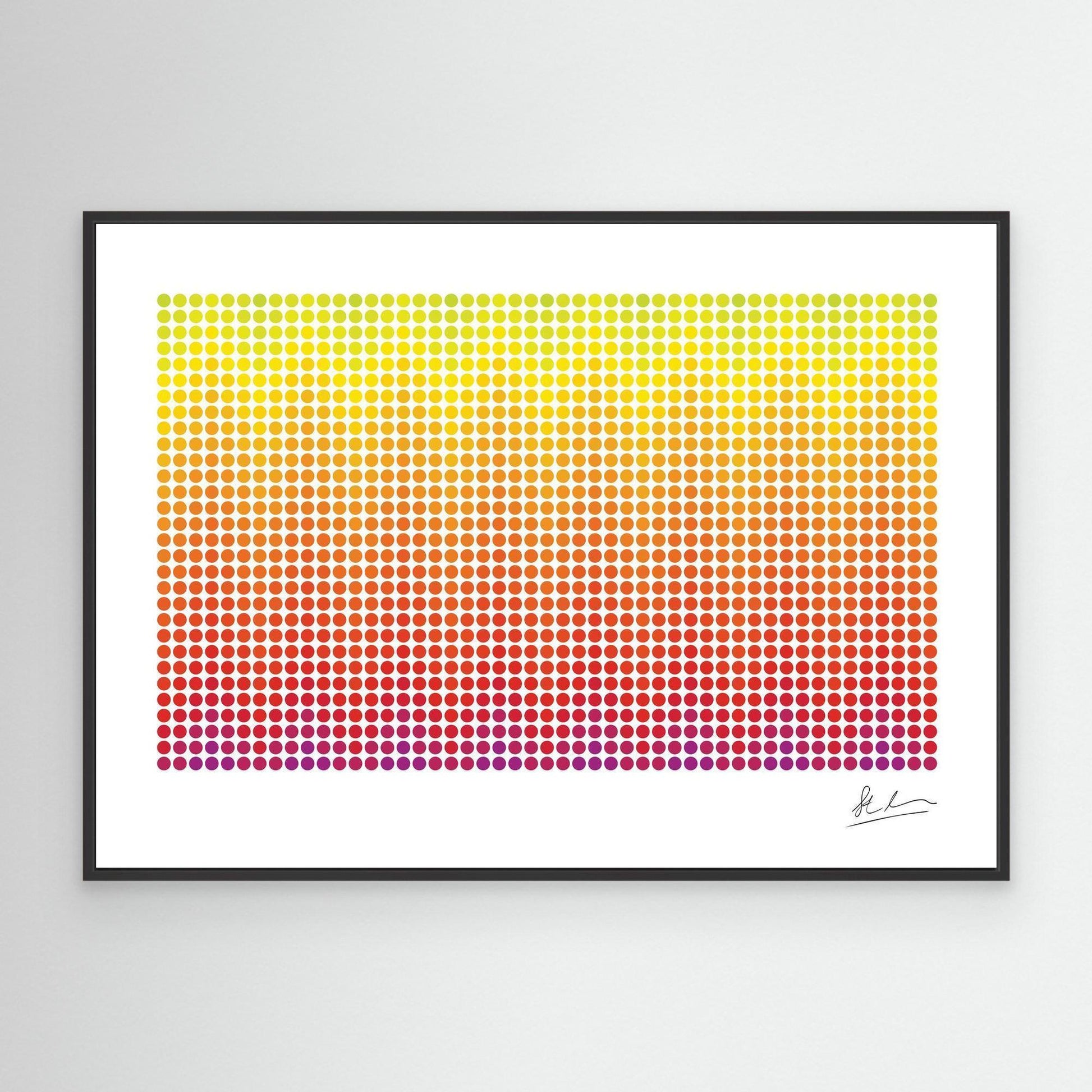 Wave of Purple, Red and Yellow