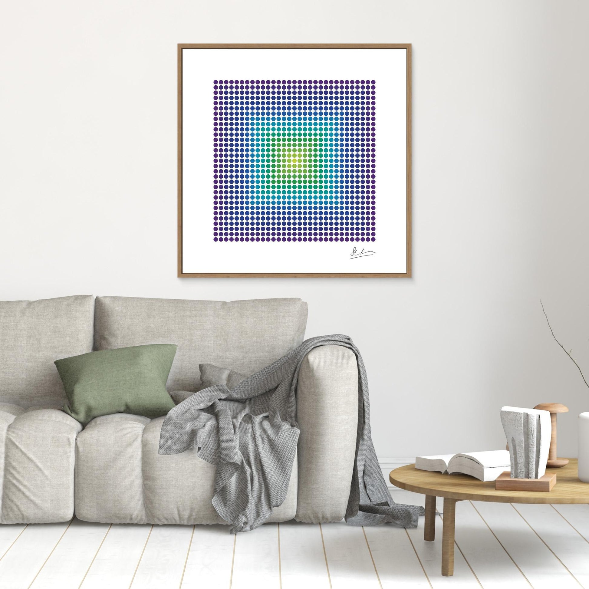 Blast of Green, Blue and Purple