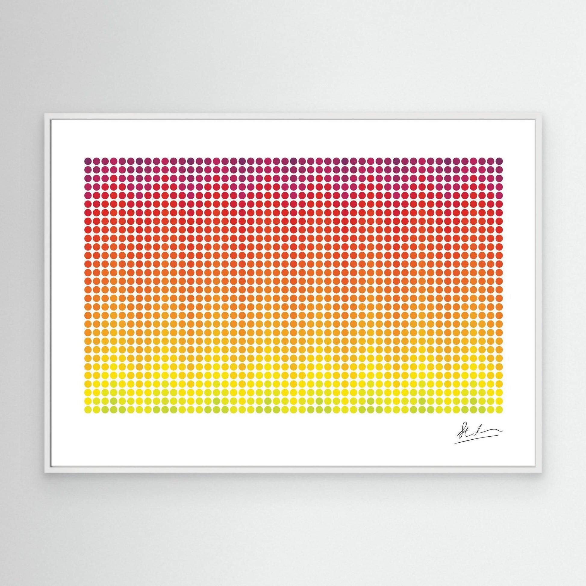 Wave of Yellow, Red and Purple