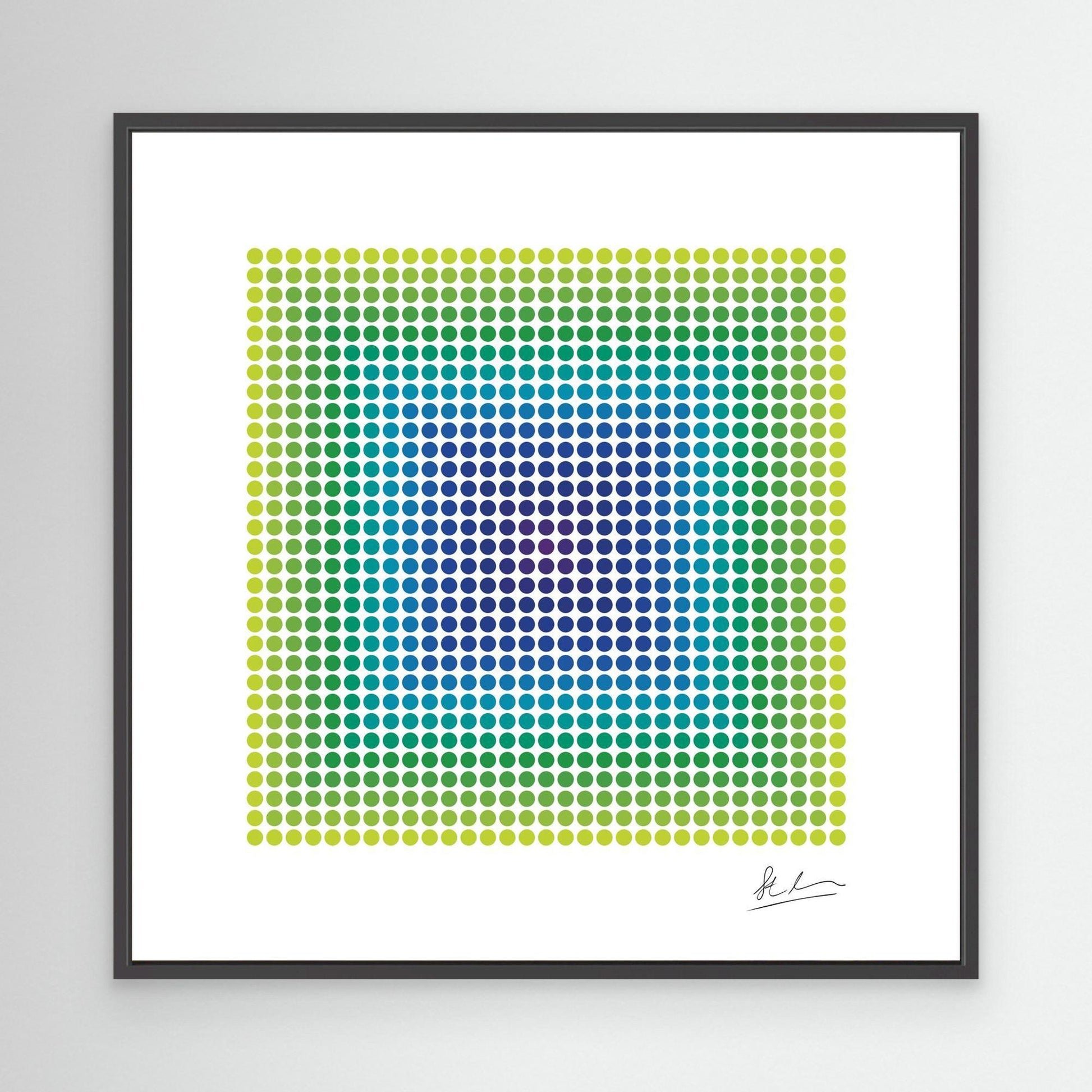 Blast of Purple, Blue and Green