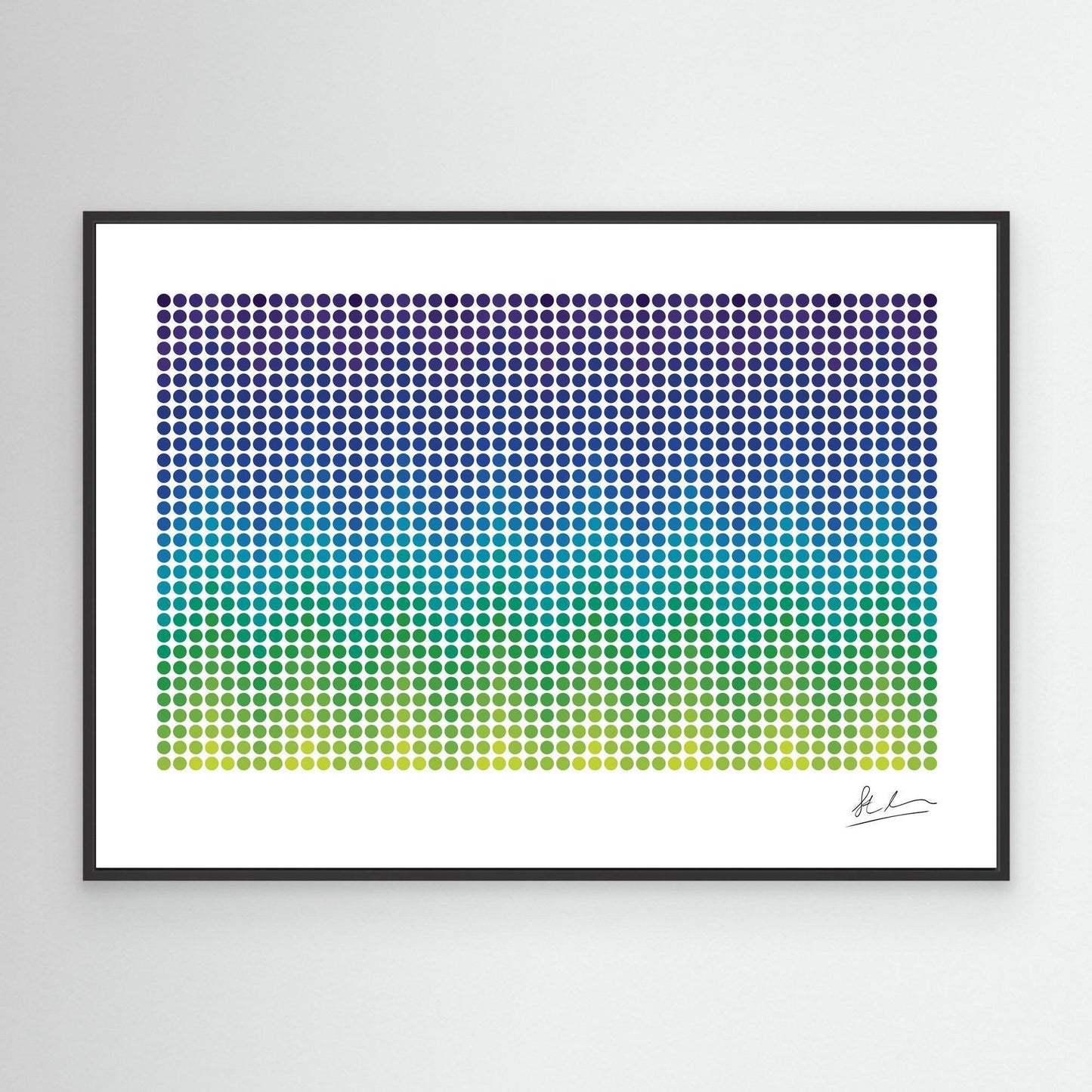 Wave of Green, Blue and Purple