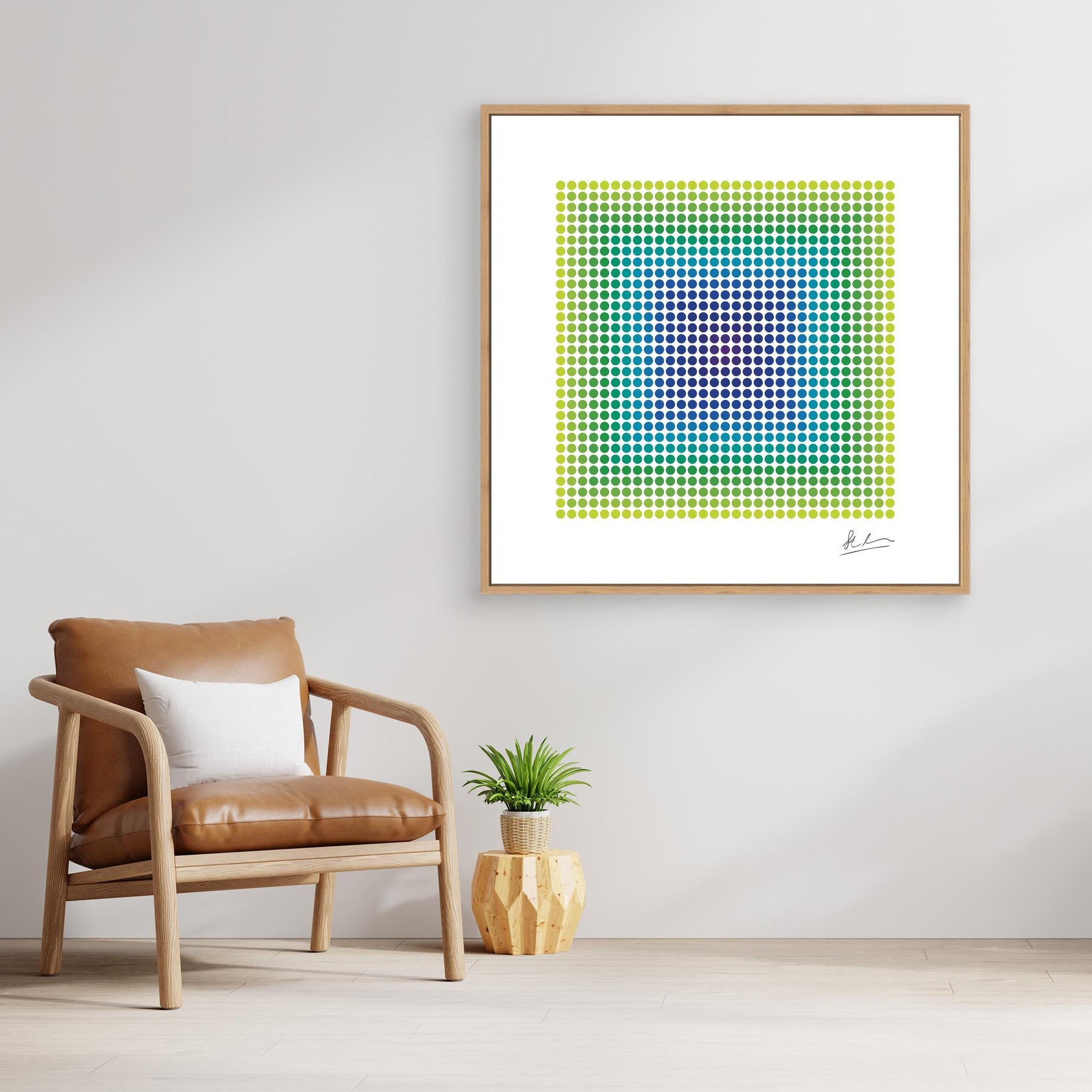 Blast of Purple, Blue and Green