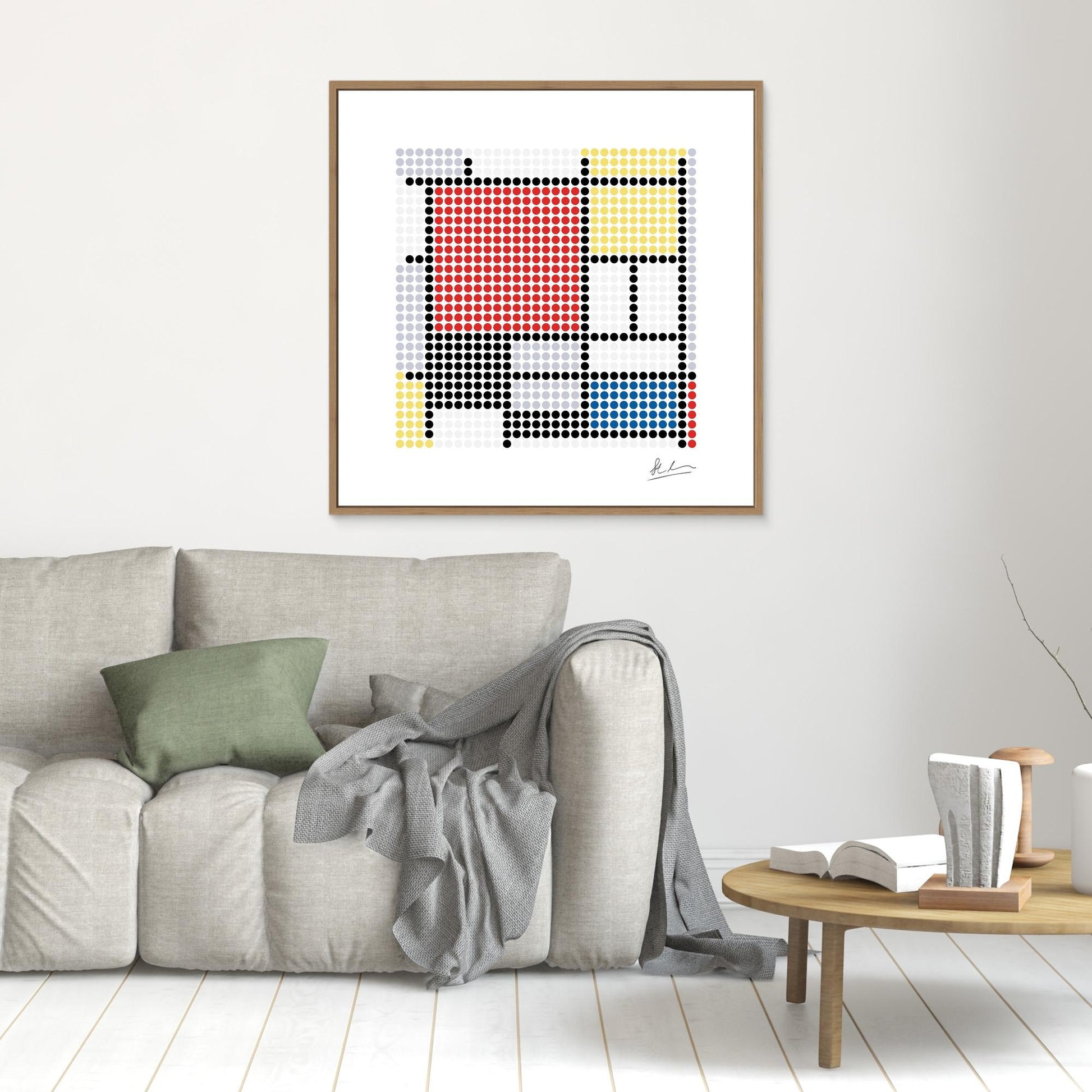 Mondrian: Composition with Large Red Plane, Yellow, Black, Grey and Blue