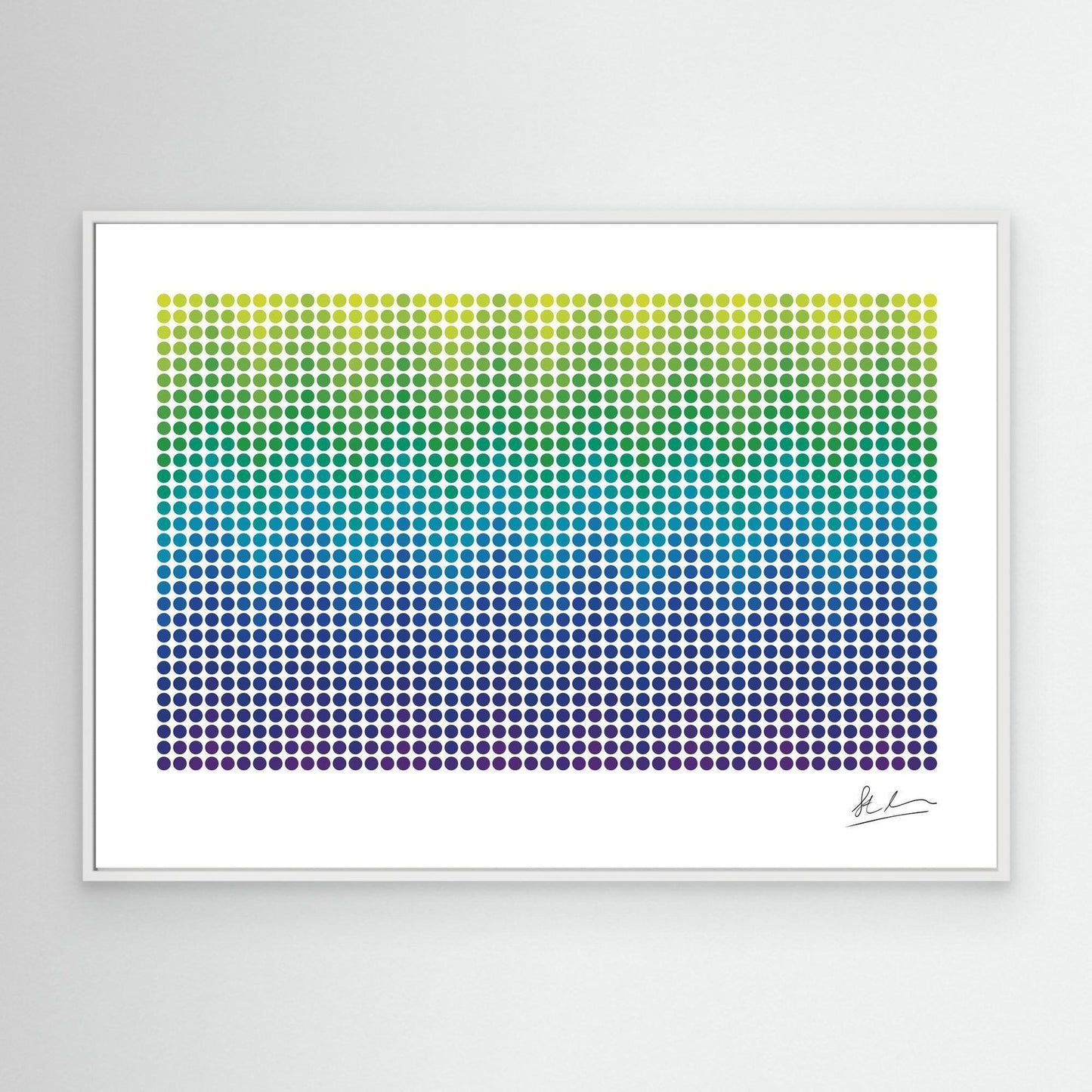 Wave of Purple, Blue and Green