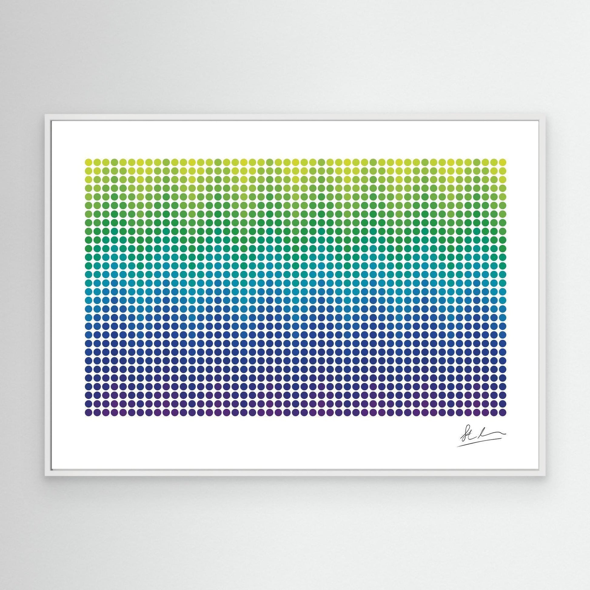 Wave of Purple, Blue and Green