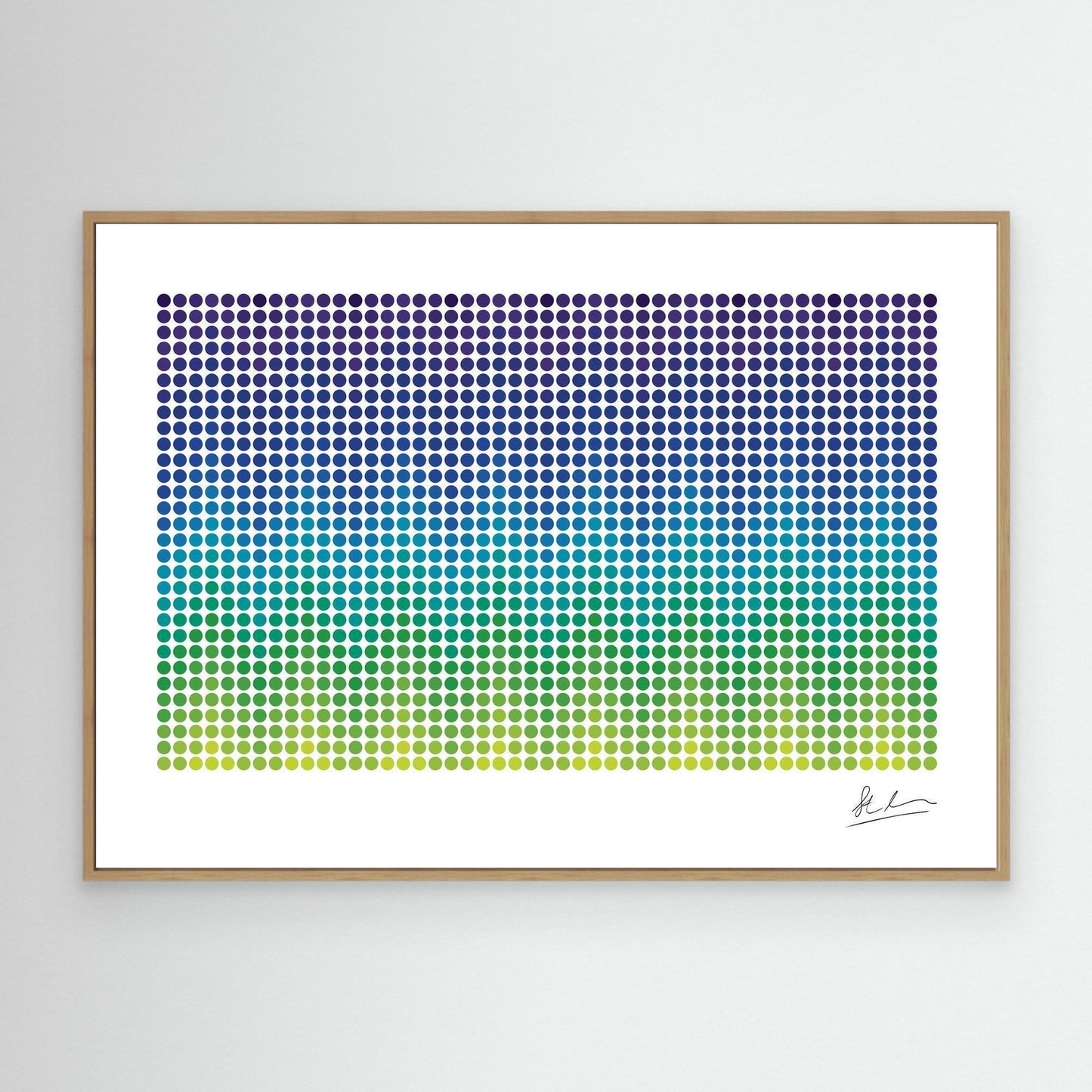 Wave of Green, Blue and Purple