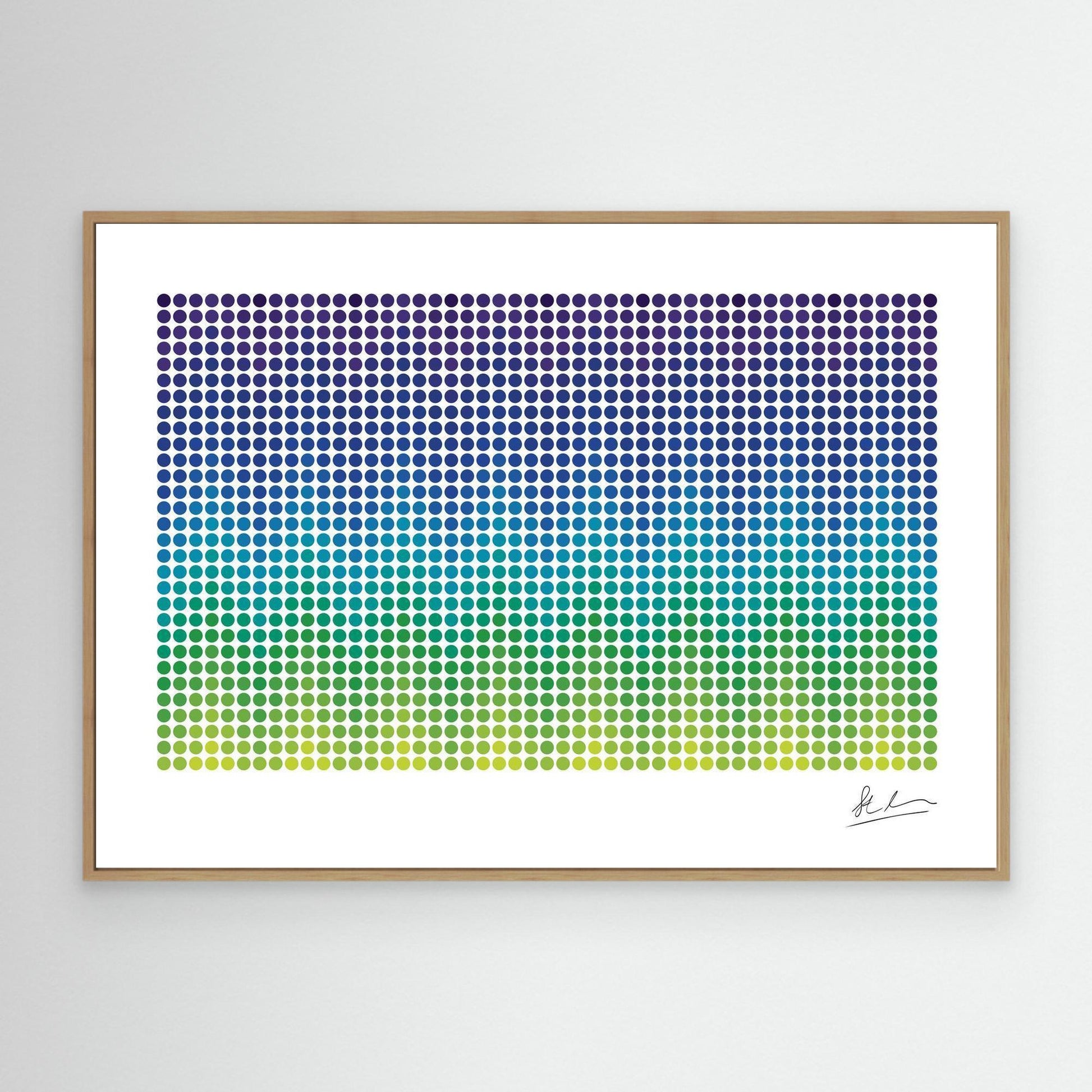 Wave of Green, Blue and Purple