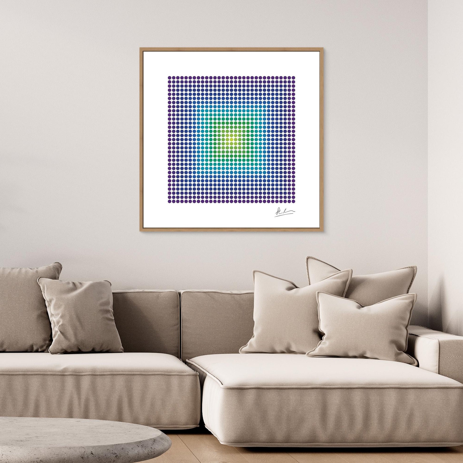 Blast of Green, Blue and Purple