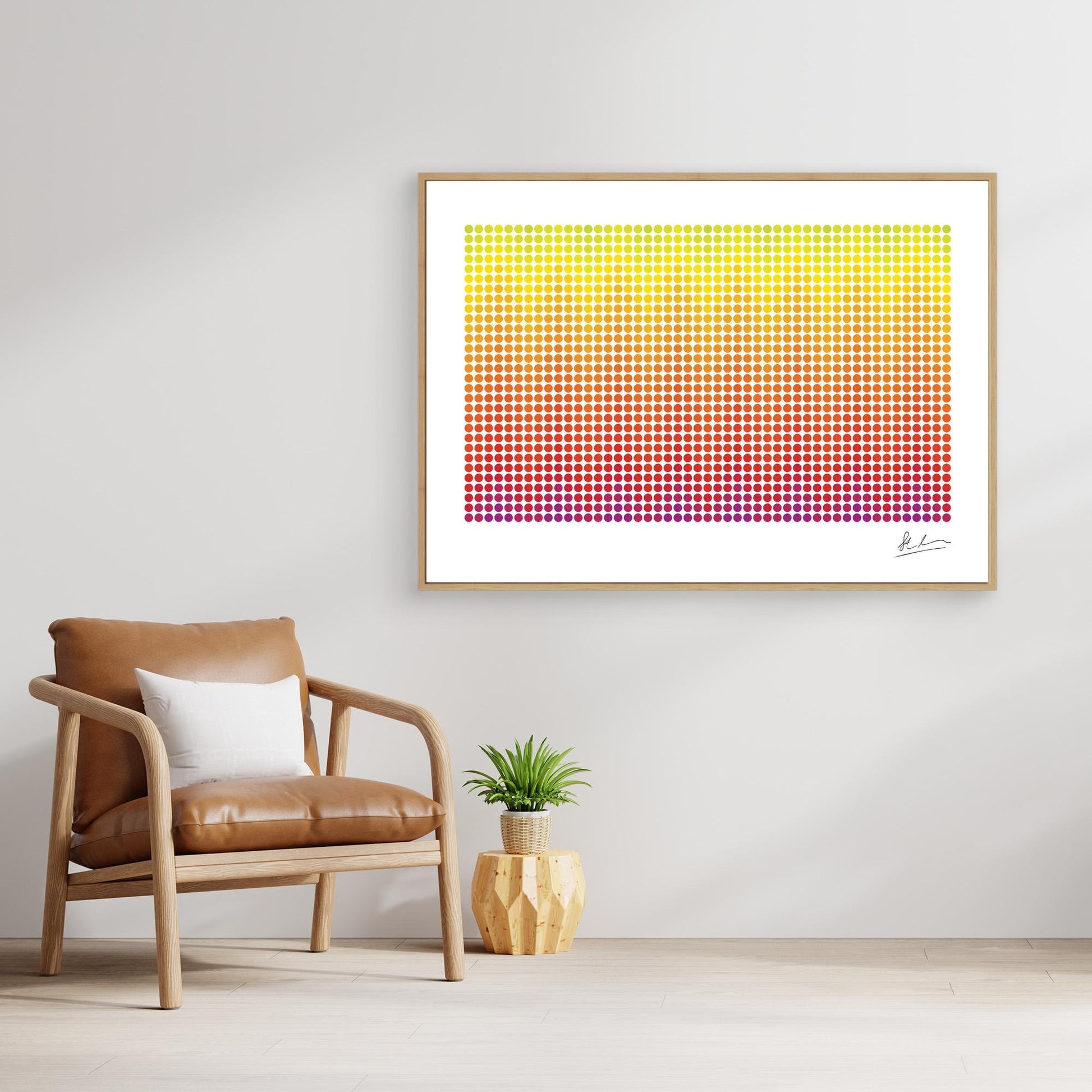 Wave of Purple, Red and Yellow