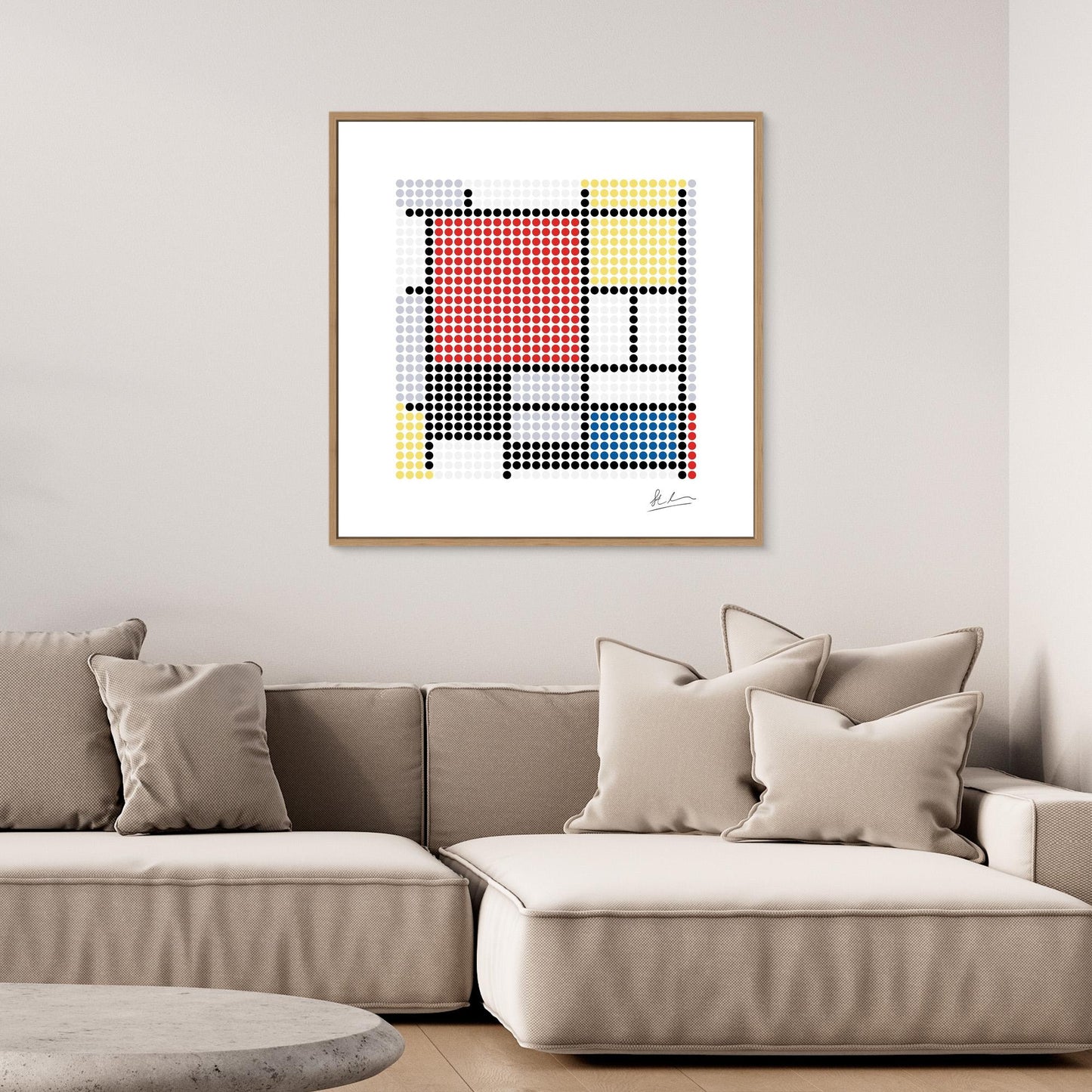 Mondrian: Composition with Large Red Plane, Yellow, Black, Grey and Blue