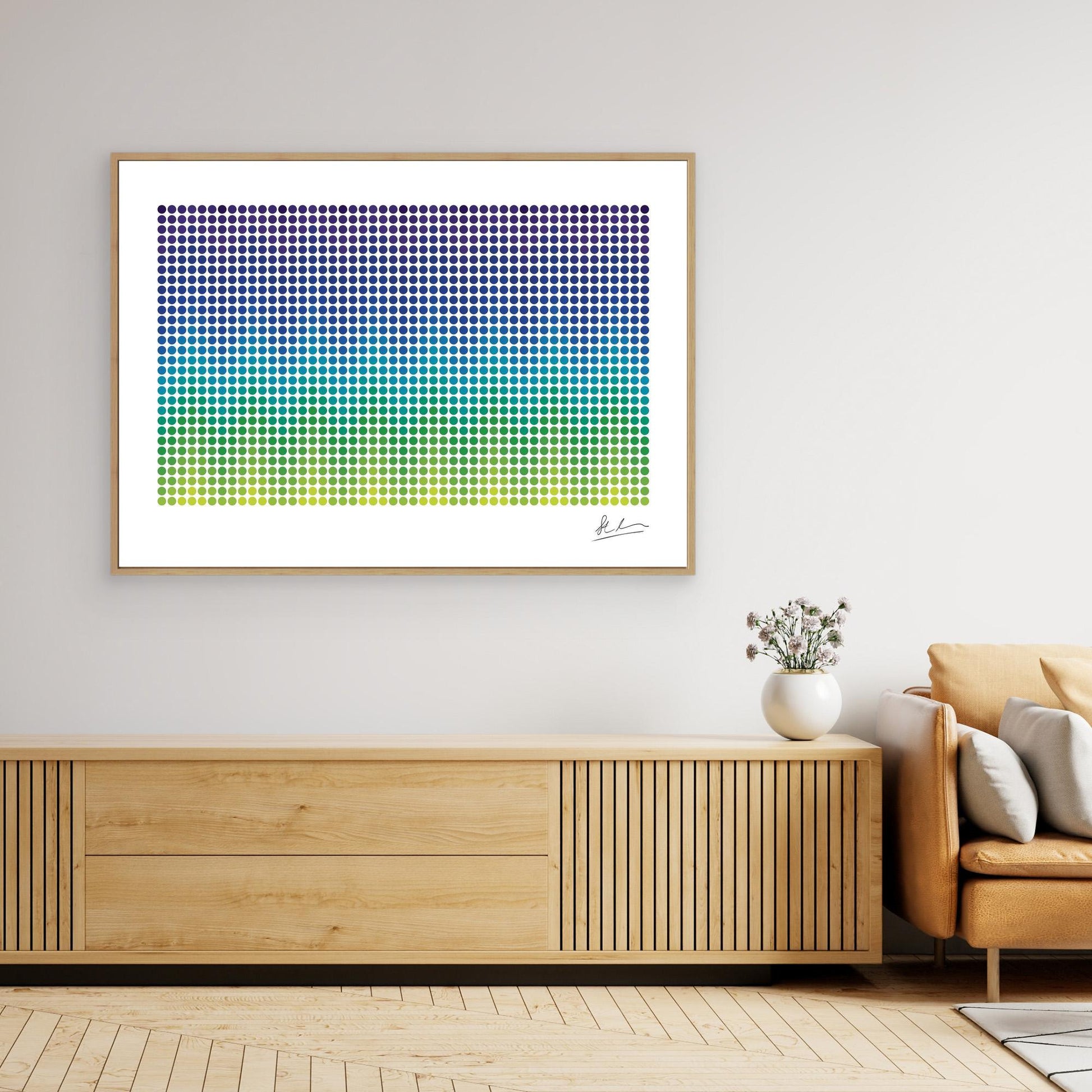 Wave of Green, Blue and Purple