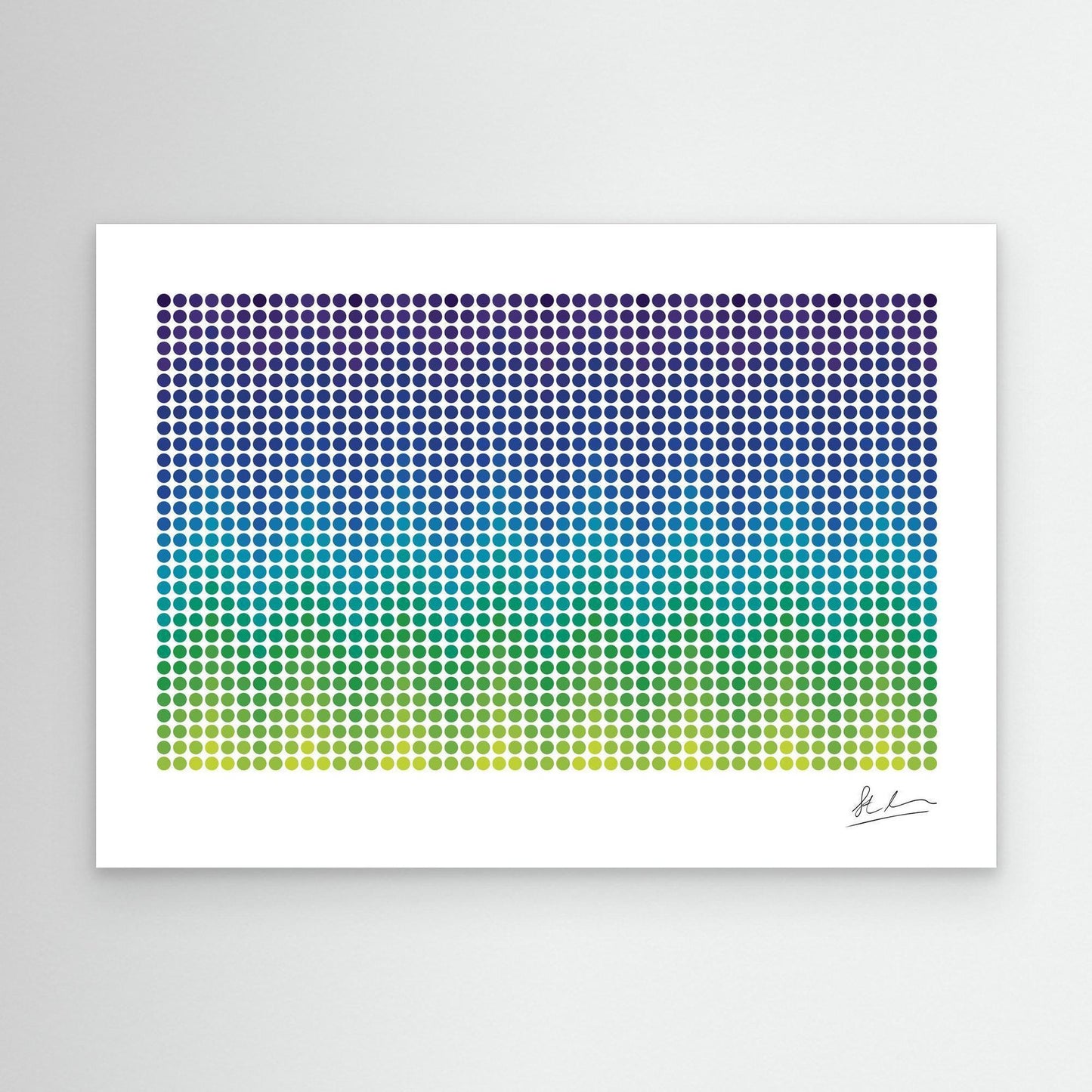 Wave of Green, Blue and Purple