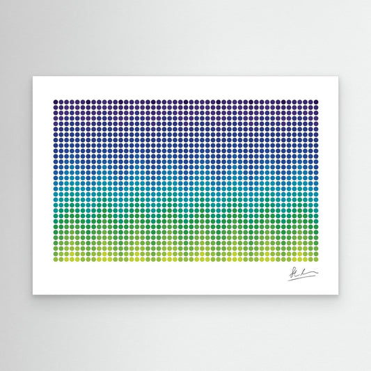 Wave of Green, Blue and Purple