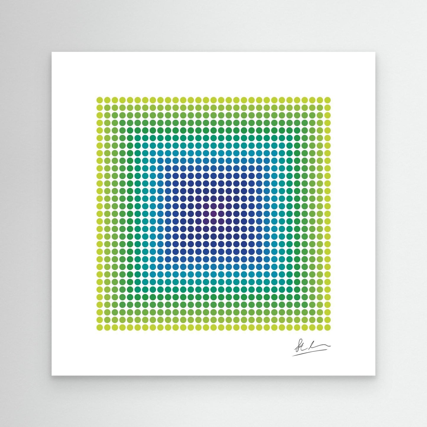 Blast of Purple, Blue and Green